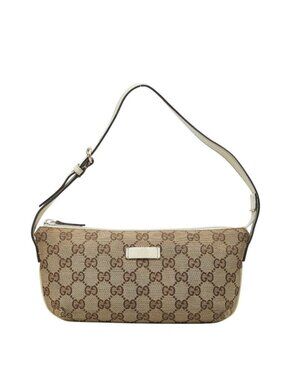 Gucci GG Canvas Shoulder Bag Beige